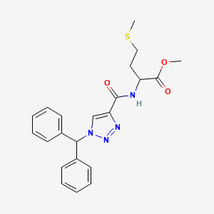 methyl N-{[1-(diphenylmethyl)-1H-1,2,3-triazol-4-yl]carbonyl}methioninate