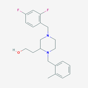 2-[4-(2,4-difluorobenzyl)-1-(2-methylbenzyl)-2-piperazinyl]ethanol