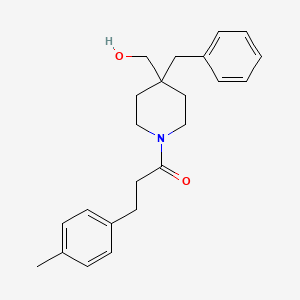 {4-benzyl-1-[3-(4-methylphenyl)propanoyl]-4-piperidinyl}methanol