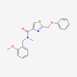 N-(2-methoxybenzyl)-N-methyl-2-(phenoxymethyl)-1,3-oxazole-4-carboxamide