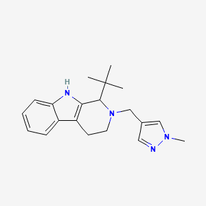 1-tert-butyl-2-[(1-methyl-1H-pyrazol-4-yl)methyl]-2,3,4,9-tetrahydro-1H-beta-carboline