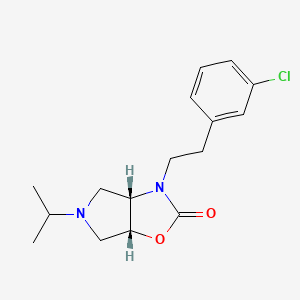 (3aS,6aR)-3-[2-(3-chlorophenyl)ethyl]-5-propan-2-yl-3a,4,6,6a-tetrahydropyrrolo[3,4-d][1,3]oxazol-2-one