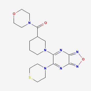 5-[3-(4-morpholinylcarbonyl)-1-piperidinyl]-6-(4-thiomorpholinyl)[1,2,5]oxadiazolo[3,4-b]pyrazine