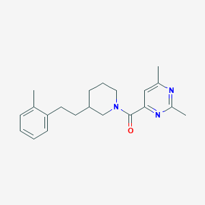 (2,6-Dimethylpyrimidin-4-yl)-[3-[2-(2-methylphenyl)ethyl]piperidin-1-yl]methanone