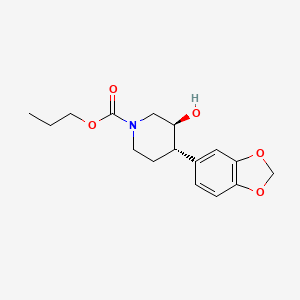 propyl (3S*,4S*)-4-(1,3-benzodioxol-5-yl)-3-hydroxypiperidine-1-carboxylate