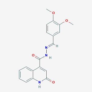 N'-(3,4-dimethoxybenzylidene)-2-hydroxy-4-quinolinecarbohydrazide