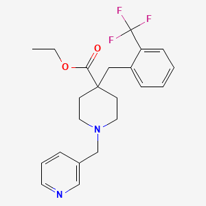 ethyl 1-(3-pyridinylmethyl)-4-[2-(trifluoromethyl)benzyl]-4-piperidinecarboxylate