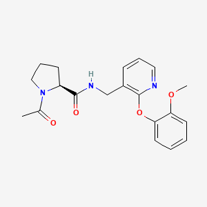 (2S*)-1-acetyl-N-{[2-(2-methoxyphenoxy)-3-pyridinyl]methyl}-2-pyrrolidinecarboxamide