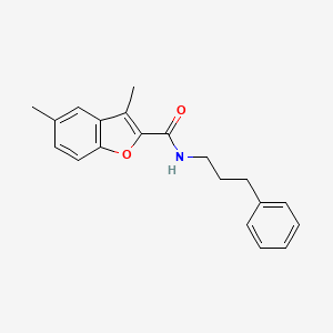 3,5-dimethyl-N-(3-phenylpropyl)-1-benzofuran-2-carboxamide