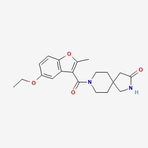 8-[(5-ethoxy-2-methyl-1-benzofuran-3-yl)carbonyl]-2,8-diazaspiro[4.5]decan-3-one