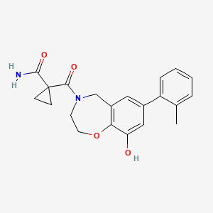 1-{[9-hydroxy-7-(2-methylphenyl)-2,3-dihydro-1,4-benzoxazepin-4(5H)-yl]carbonyl}cyclopropanecarboxamide