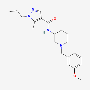 N-[1-(3-methoxybenzyl)-3-piperidinyl]-5-methyl-1-propyl-1H-pyrazole-4-carboxamide