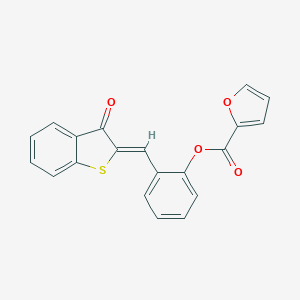 2-[(3-Oxobenzo[b]thiophen-2-ylidene)methyl]phenyl furan-2-carboxylate