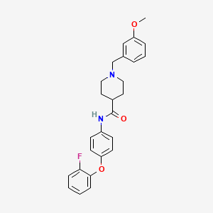 N-[4-(2-fluorophenoxy)phenyl]-1-(3-methoxybenzyl)-4-piperidinecarboxamide