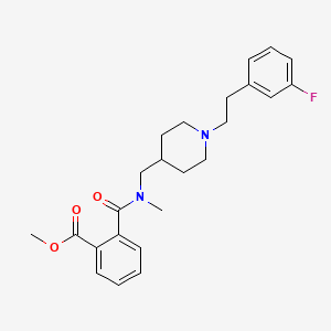 methyl 2-{[({1-[2-(3-fluorophenyl)ethyl]-4-piperidinyl}methyl)(methyl)amino]carbonyl}benzoate