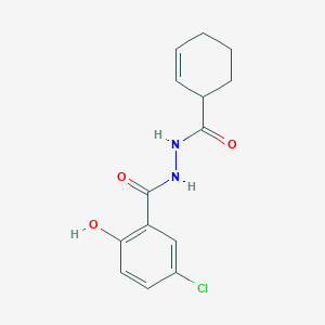 5-chloro-N'-(2-cyclohexen-1-ylcarbonyl)-2-hydroxybenzohydrazide