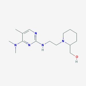 [1-(2-{[4-(dimethylamino)-5-methylpyrimidin-2-yl]amino}ethyl)piperidin-2-yl]methanol