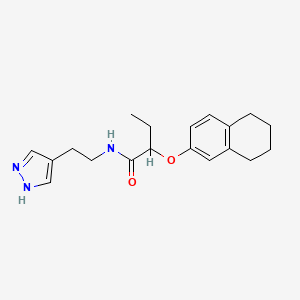 N-[2-(1H-pyrazol-4-yl)ethyl]-2-(5,6,7,8-tetrahydronaphthalen-2-yloxy)butanamide