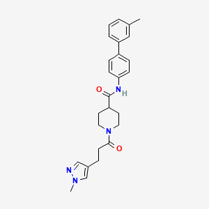 N-(3'-methyl-4-biphenylyl)-1-[3-(1-methyl-1H-pyrazol-4-yl)propanoyl]-4-piperidinecarboxamide