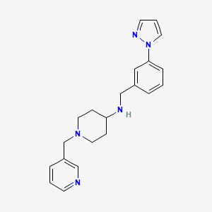 N-[3-(1H-pyrazol-1-yl)benzyl]-1-(pyridin-3-ylmethyl)piperidin-4-amine