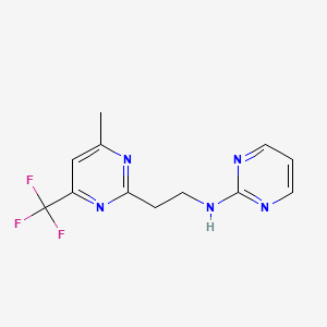 N-[2-[4-methyl-6-(trifluoromethyl)pyrimidin-2-yl]ethyl]pyrimidin-2-amine