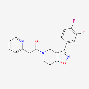 molecular formula C19H15F2N3O2 B3785452 3-(3,4-difluorophenyl)-5-(2-pyridinylacetyl)-4,5,6,7-tetrahydroisoxazolo[4,5-c]pyridine 