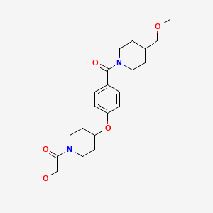 1-(methoxyacetyl)-4-(4-{[4-(methoxymethyl)-1-piperidinyl]carbonyl}phenoxy)piperidine