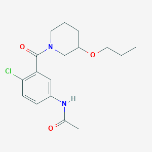 N-{4-chloro-3-[(3-propoxypiperidin-1-yl)carbonyl]phenyl}acetamide