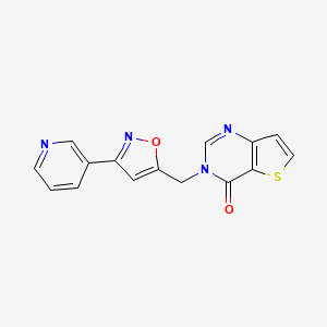 3-[(3-pyridin-3-ylisoxazol-5-yl)methyl]thieno[3,2-d]pyrimidin-4(3H)-one