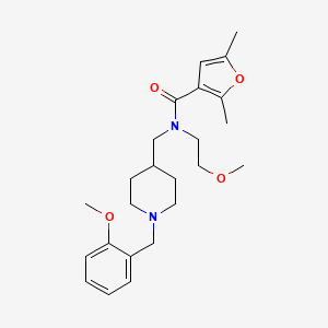 N-{[1-(2-methoxybenzyl)-4-piperidinyl]methyl}-N-(2-methoxyethyl)-2,5-dimethyl-3-furamide