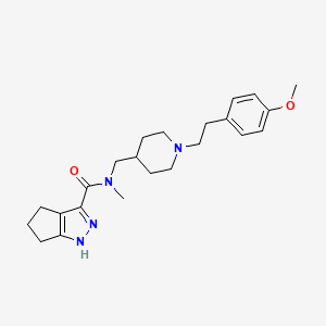 N-({1-[2-(4-methoxyphenyl)ethyl]-4-piperidinyl}methyl)-N-methyl-1,4,5,6-tetrahydrocyclopenta[c]pyrazole-3-carboxamide