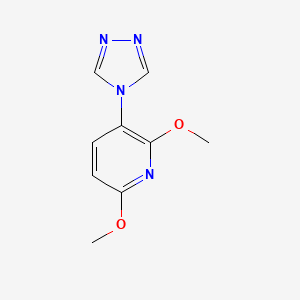 molecular formula C9H10N4O2 B3785621 2,6-dimethoxy-3-(4H-1,2,4-triazol-4-yl)pyridine CAS No. 1269054-84-3