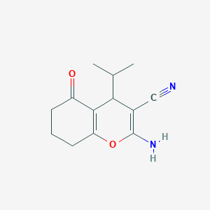 2-Amino-4-isopropyl-5-oxo-5,6,7,8-tetrahydro-4H-chromene-3-carbonitrile