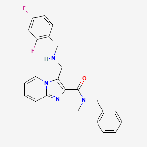 N-benzyl-3-{[(2,4-difluorobenzyl)amino]methyl}-N-methylimidazo[1,2-a]pyridine-2-carboxamide