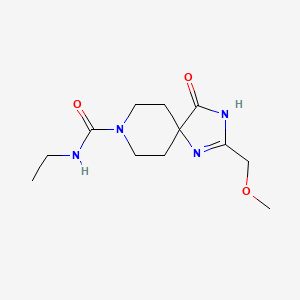 N-ethyl-2-(methoxymethyl)-4-oxo-1,3,8-triazaspiro[4.5]dec-1-ene-8-carboxamide