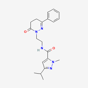 3-isopropyl-1-methyl-N-[2-(6-oxo-3-phenyl-5,6-dihydropyridazin-1(4H)-yl)ethyl]-1H-pyrazole-5-carboxamide