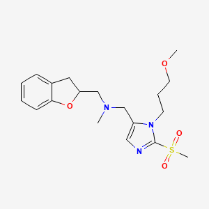 (2,3-dihydro-1-benzofuran-2-ylmethyl){[1-(3-methoxypropyl)-2-(methylsulfonyl)-1H-imidazol-5-yl]methyl}methylamine