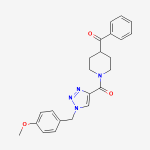 (1-{[1-(4-methoxybenzyl)-1H-1,2,3-triazol-4-yl]carbonyl}-4-piperidinyl)(phenyl)methanone