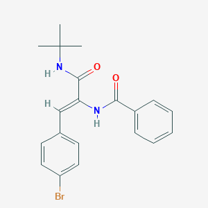molecular formula C20H21BrN2O2 B378572 N-{2-(4-bromophenyl)-1-[(tert-butylamino)carbonyl]vinyl}benzamide 