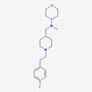 ({1-[2-(4-fluorophenyl)ethyl]-4-piperidinyl}methyl)methyl(tetrahydro-2H-pyran-4-yl)amine