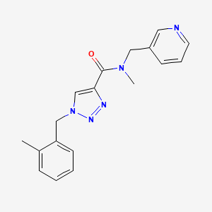 N-methyl-1-(2-methylbenzyl)-N-(3-pyridinylmethyl)-1H-1,2,3-triazole-4-carboxamide