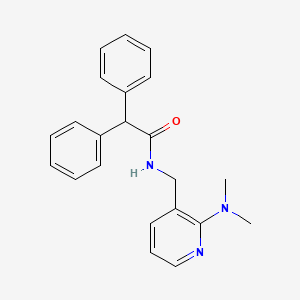 N-{[2-(dimethylamino)pyridin-3-yl]methyl}-2,2-diphenylacetamide