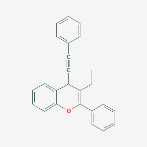 3-ethyl-2-phenyl-4-(2-phenylethynyl)-4H-chromene