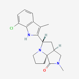 (1S,5S,7S)-7-(7-chloro-3-methyl-1H-indol-2-yl)-3-methyl-3,8-diazatricyclo[6.3.0.01,5]undecan-2-one