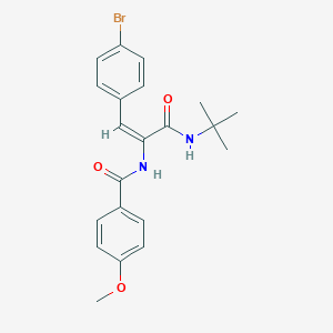 N-{2-(4-bromophenyl)-1-[(tert-butylamino)carbonyl]vinyl}-4-methoxybenzamide