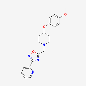 2-(5-{[4-(4-methoxyphenoxy)-1-piperidinyl]methyl}-1,2,4-oxadiazol-3-yl)pyridine