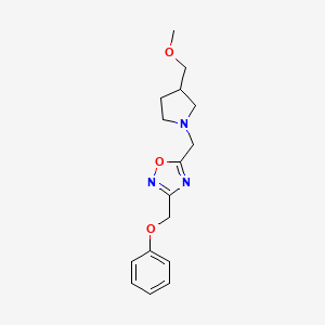 5-{[3-(methoxymethyl)-1-pyrrolidinyl]methyl}-3-(phenoxymethyl)-1,2,4-oxadiazole