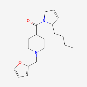 4-[(2-butyl-2,5-dihydro-1H-pyrrol-1-yl)carbonyl]-1-(2-furylmethyl)piperidine