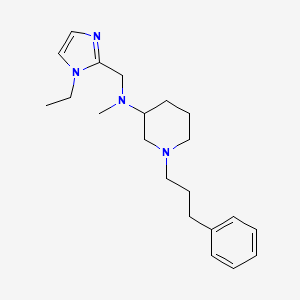 N-[(1-ethyl-1H-imidazol-2-yl)methyl]-N-methyl-1-(3-phenylpropyl)-3-piperidinamine