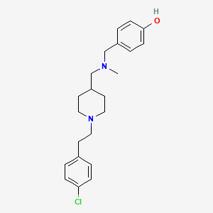 4-[[[1-[2-(4-Chlorophenyl)ethyl]piperidin-4-yl]methyl-methylamino]methyl]phenol